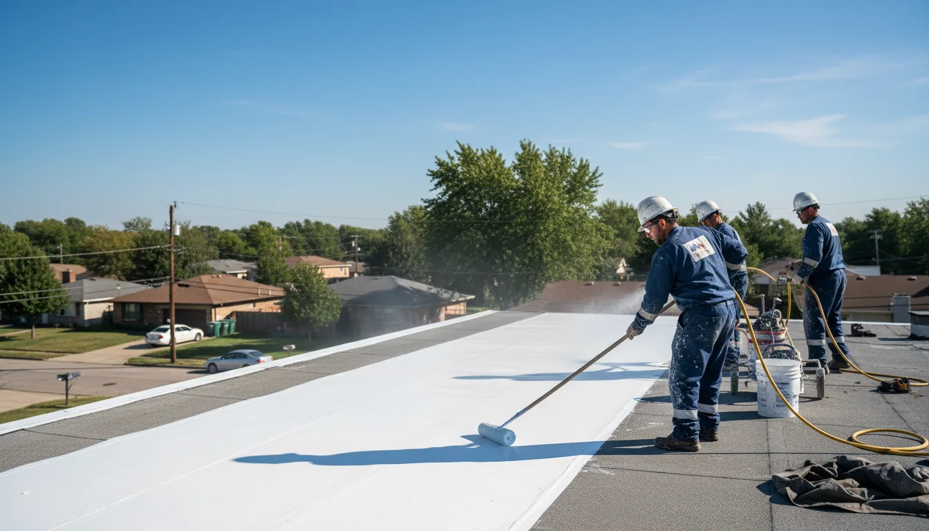Commercial roof coating in Aredale, IA near me